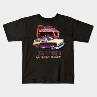 Lil Mama's 1955 Plymouth Wagon Kids T-Shirt